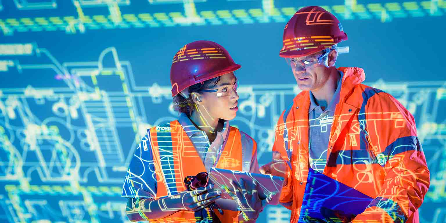 Shipping Agent in Helmet